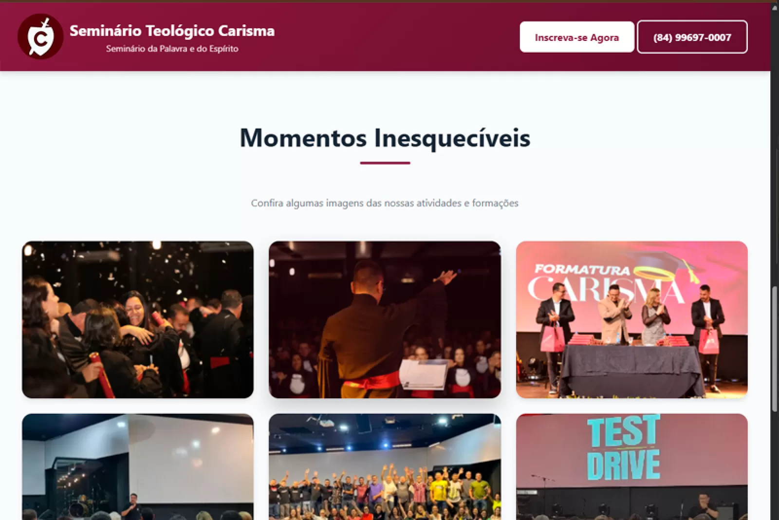 HotSite "Carisma Natal"